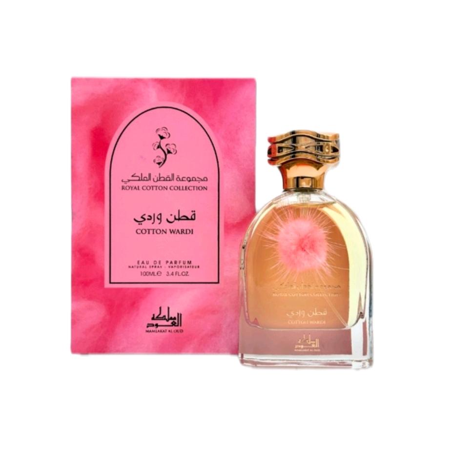 Mamlakat al Oud Cotton Wardi 100mls Eau de Parfum blackcurrant pear orange blossom neroli vanilla musk perfume