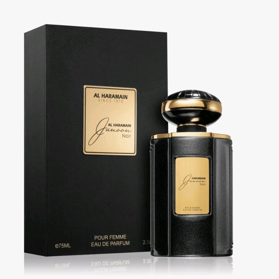 Junoon Noir Al Haramain Perfume 75ml Eau de Parfum - Fruity, Vanilla, Floral, Woody, Musk Fragrance for Women