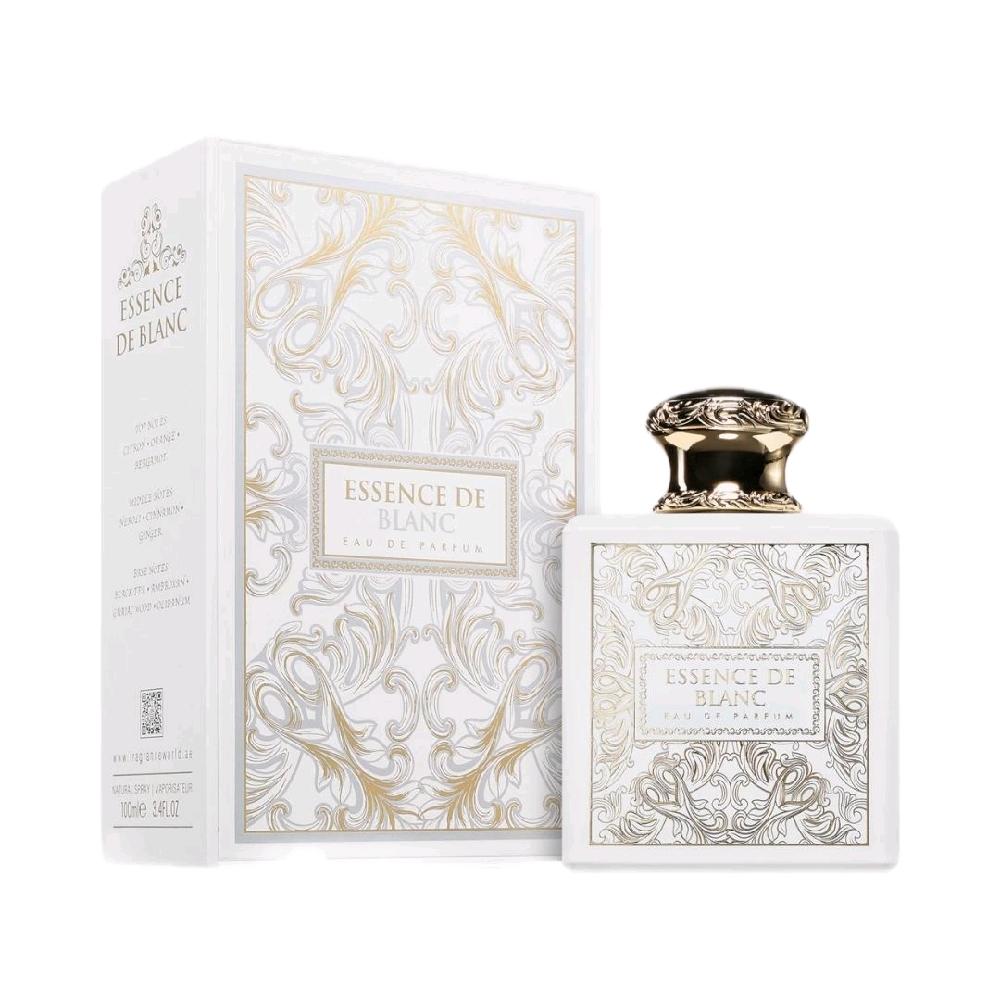 Essence de Blanc 100ml Eau de Parfum citrus neroli cinnamon ginger tea olibanum guaic wood ambroxan unisex perfume fragrance