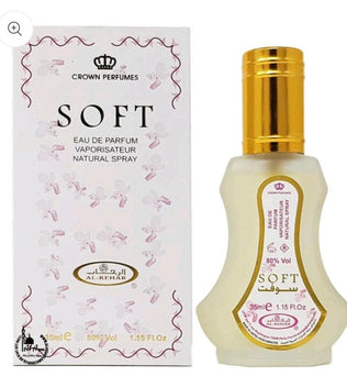 Al Rehab Soft 35mls Eau de Parfum citrus caramel vanilla women's perfume