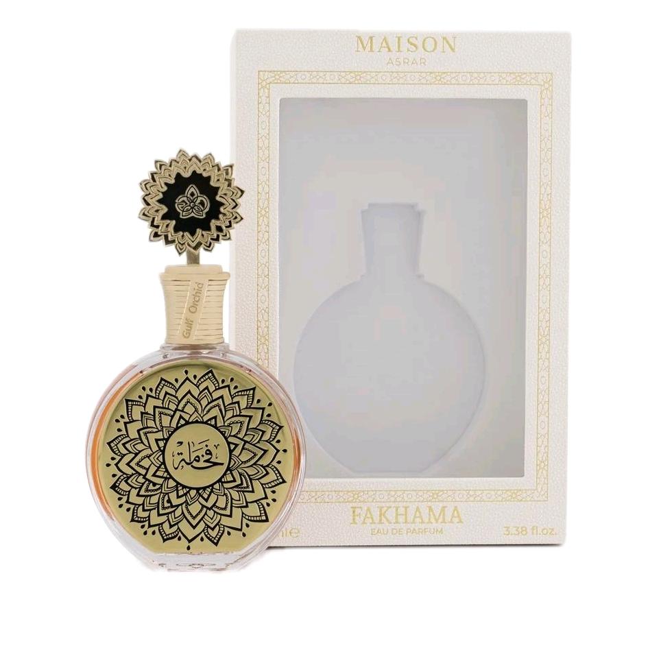 Fakhama 100ml Eau de Parfum gourmand orange flower vanilla floral musk perfume for women