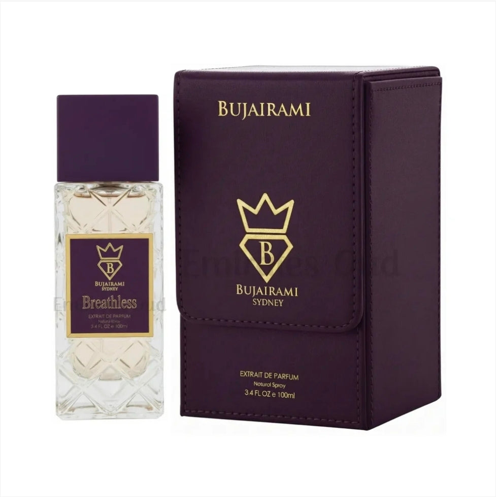 Breathless by Bujairami 100ml Extrait de Parfum Rose Saffron Oud Ambergris Black pepper