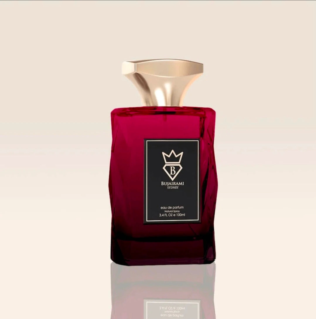 Creamy Oud Bliss by Bujairami 100ml Eau de Parfum pink pepper whipped cream saffron coffee strawberry sandalwood musk milk musk tonka
