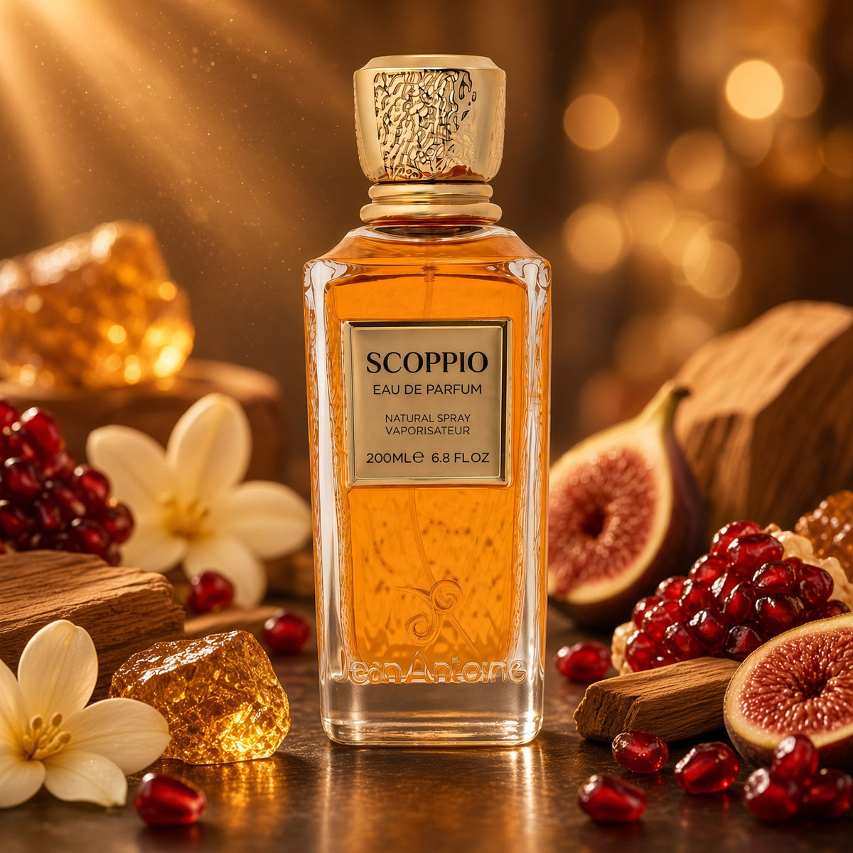 Scoppio by Jean Antoine – Almas, 200ml Eau de Parfum Pomegranate Musk White Flowers Sandlewood Vanilla Amber