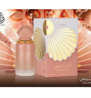 Atlantis Coral by Asdaaf 100ml Eau de Parfum marine citrus peach vanilla musk perfume