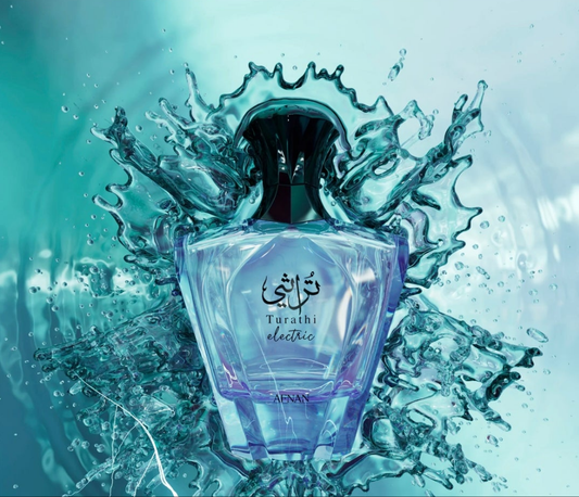 Afnan Turathi Electric 90ml Eau de Parfum citrus fruity apple pear cedarwood orange blossom Musk vanilla amber ambroxan