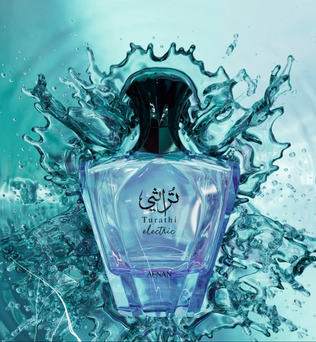 Afnan Turathi Electric 90ml Eau de Parfum citrus fruity apple pear cedarwood orange blossom Musk vanilla amber ambroxan