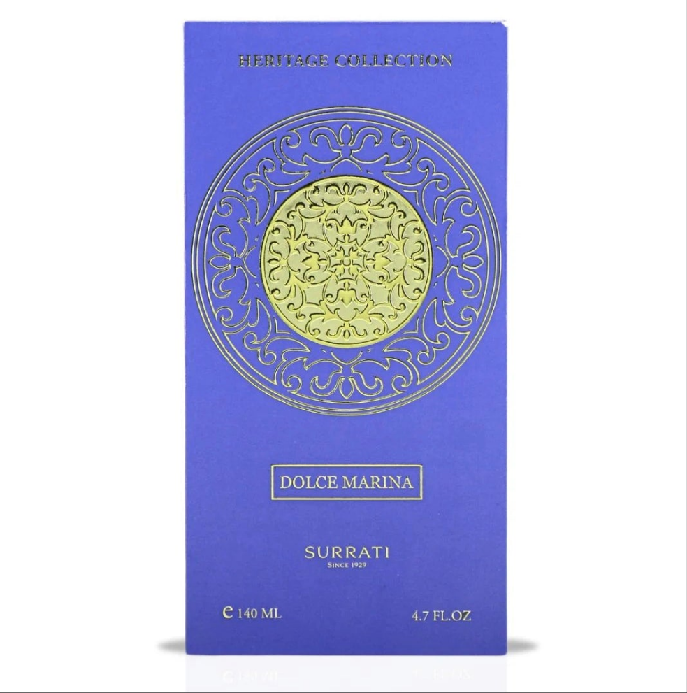 Dolce Marina by Surrati 140ml Eau de Parfum Bergamot lemon mandarin orange blossom jasmine water lily musk cedar amber