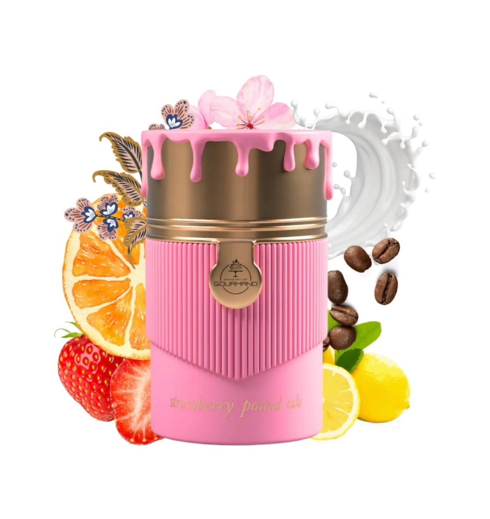 Strawberry Poundcake 100ml Eau de Parfum strawberry lemon coffee orange blossom Cashmere violet musk vanilla milk perfume