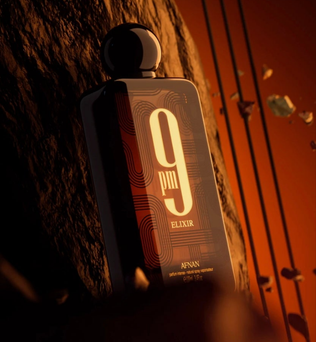 Afnan 9pm Elixir 100ml Parfum Intense oriental spicy cardamom nutmeg leather lavandin vanilla patchouli perfume