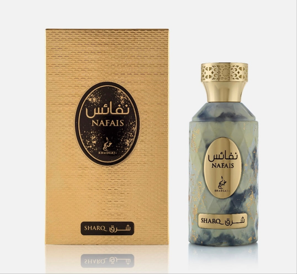 Nafais Sharq 100ml Eau de Parfum gardenia vanilla apricot blossom white woods Pear freesia musk amber