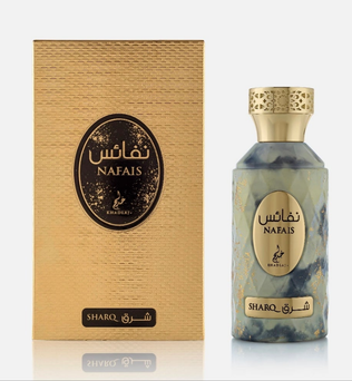 Nafais Sharq 100ml Eau de Parfum gardenia vanilla apricot blossom white woods Pear freesia musk amber