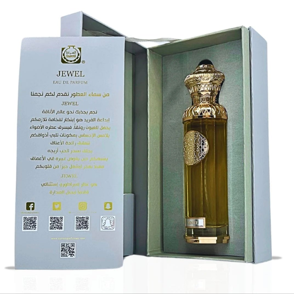 Jewel by Surrati 140ml Eau de Parfum citrus Lavender Jasmine orange blossom vanilla sandlewood amber