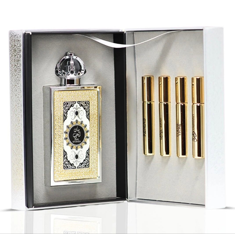 King of Arabia 100ml Eau de Parfum animalistic warm spicy oud Indian oud Thai oud Cambodian oud musk saffron ambergris amber cloves leather