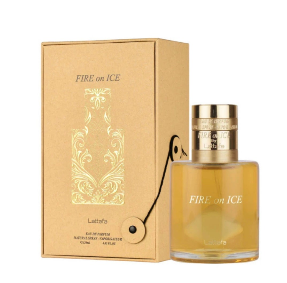 Fire on Ice 110ml Eau de Parfum Black Raspberry cinnamon Cognac frozen rose petals caramel Moss oakmoss ambroxan cedarwood myrrh