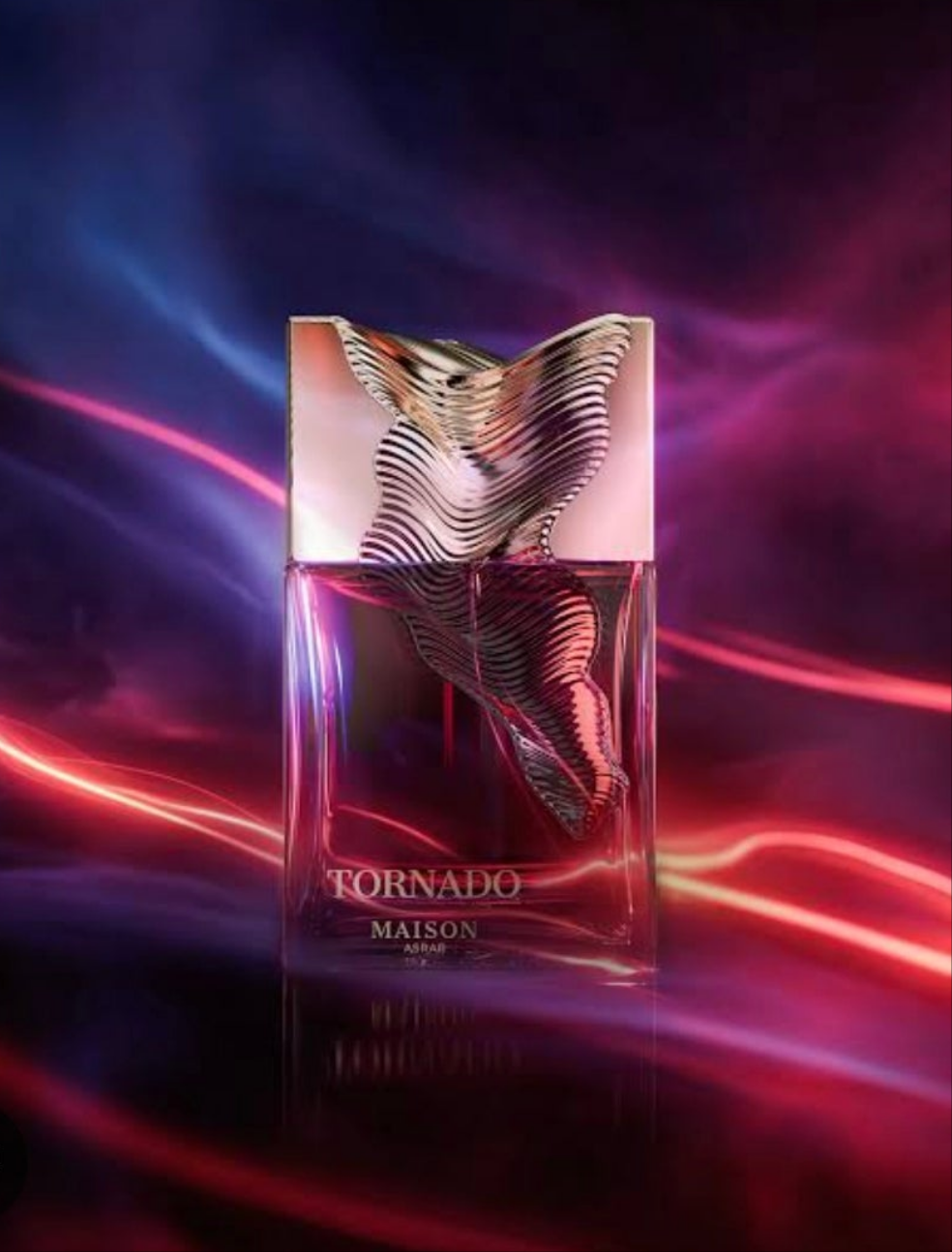 Tornado Maison Asrar 100ml Eau de Parfum Peach, Lychee, Davana, Saffron Cashmere, Incense, Osmanthus Tonka, Musk, Vanilla, Cedarwood