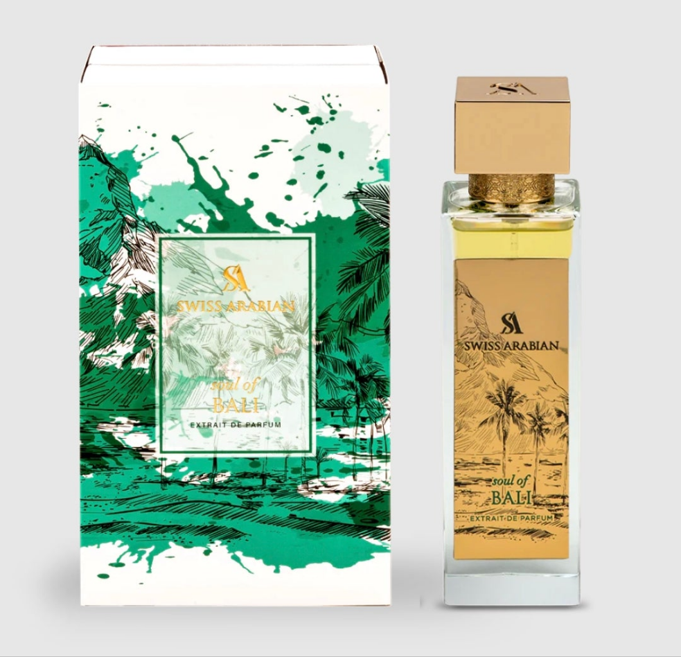 Soul of Bali 100ml Extrait de Parfum Bergamot ginger pineapple mango pink pepper rhubarb aquatic saffron rosewood ambergris cypriol musk sandlewood