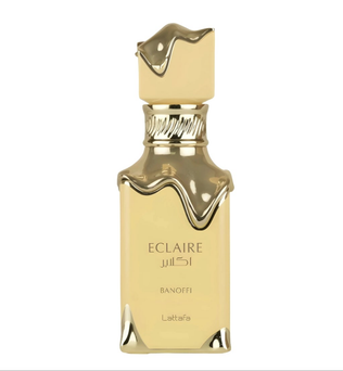 Eclaire Banoffi by Lattafa 100ml Eau de Parfum Banana cream dulche de leche Whipped cream vanilla praline biscuit musk perfume