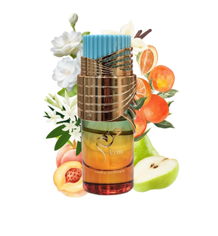 AZM 100ml Eau de parfum peach Pear mandarin rum jasmine tuberose vanilla sandlewood musk