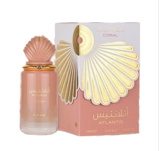 Atlantis Coral by Asdaaf 100ml Eau de Parfum marine citrus peach vanilla musk perfume