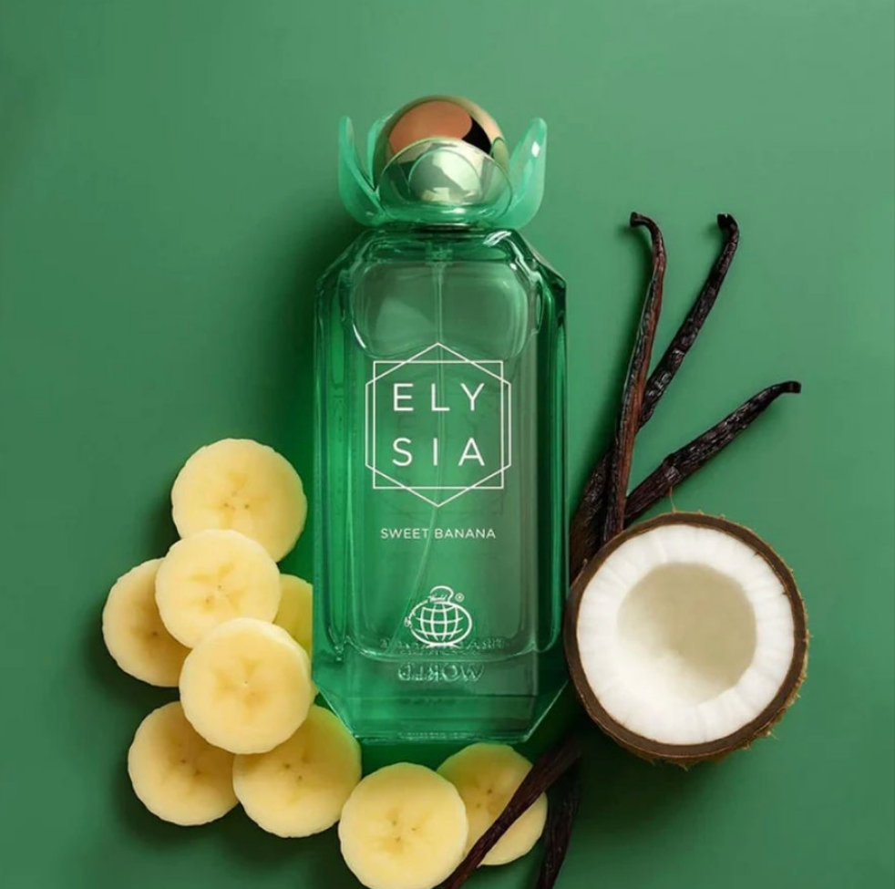 Elysia Sweet Banana 100ml Eau de Parfum Pear Banana Coconut Jasmine Vanilla Sandlewood