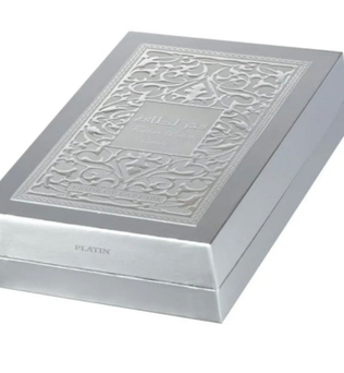 Lattafa Fakhar Platin 100ml Eau de Parfum Bergamot pink pepper cardamom lavender ginger Guava palo Santo incense sandlewood