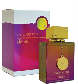 Club de Nuit Untold 105ml Eau de Parfum Saffron Jasmine Ambergris amberwood fir Resin cedar unisex perfume