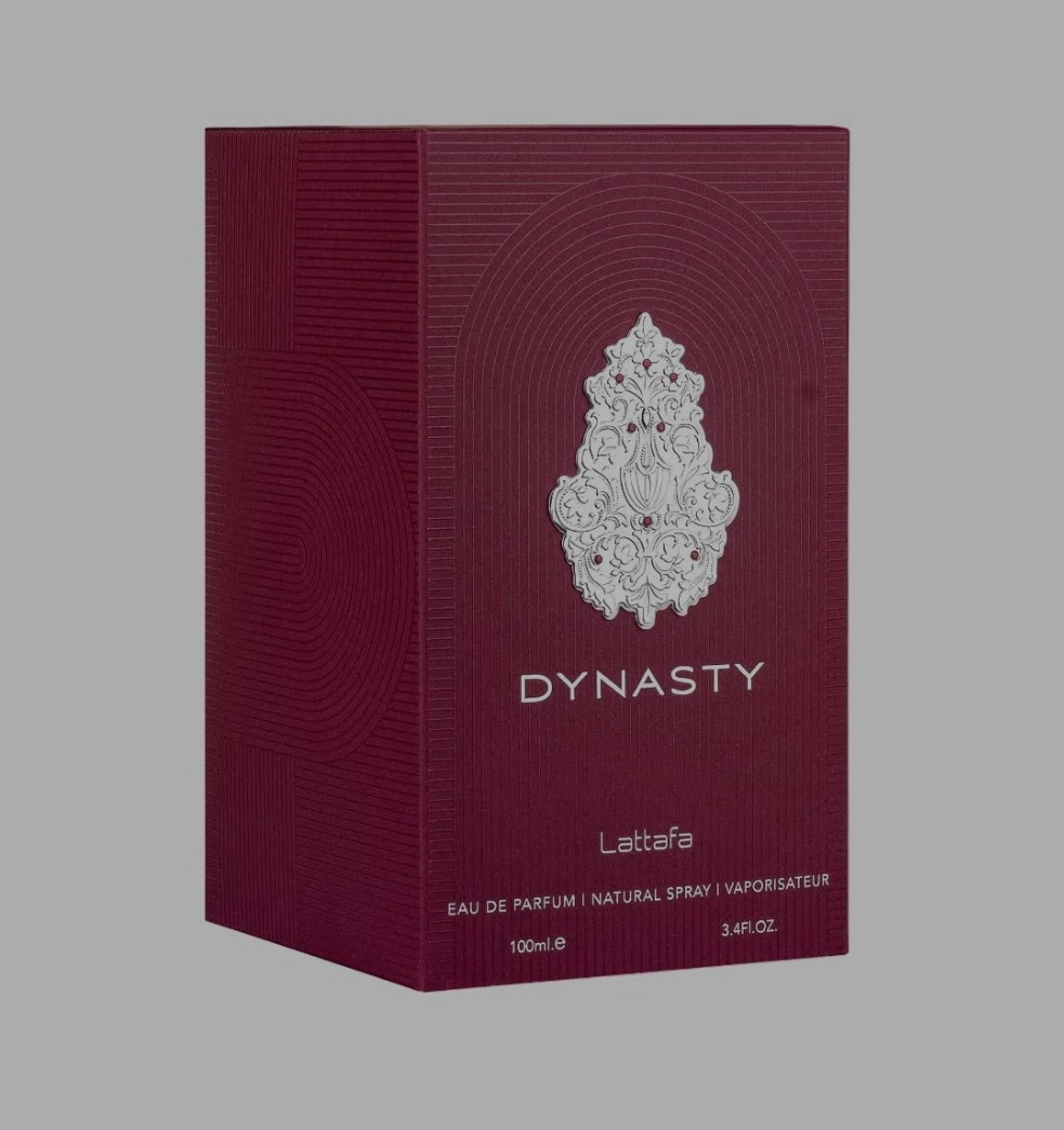 Dynasty 100ml Eau de Parfum citrus aromatic raspberry roiboos tea amberwood cedar cashmeran suede perfume