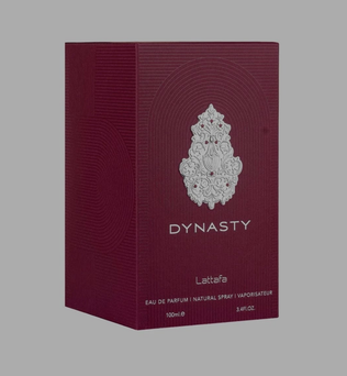 Dynasty 100ml Eau de Parfum citrus aromatic raspberry roiboos tea amberwood cedar cashmeran suede perfume
