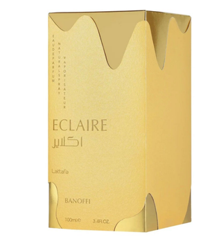 Eclaire Banoffi by Lattafa 100ml Eau de Parfum Banana cream dulche de leche Whipped cream vanilla praline biscuit musk perfume