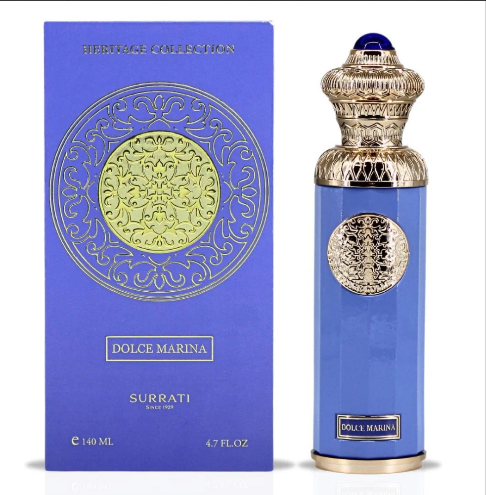 Dolce Marina by Surrati 140ml Eau de Parfum Bergamot lemon mandarin orange blossom jasmine water lily musk cedar amber
