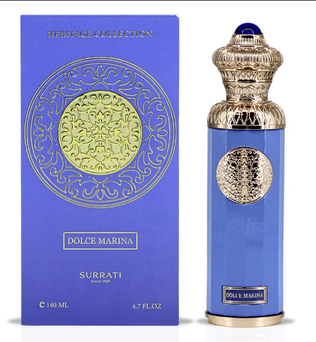 Dolce Marina by Surrati 140ml Eau de Parfum Bergamot lemon mandarin orange blossom jasmine water lily musk cedar amber