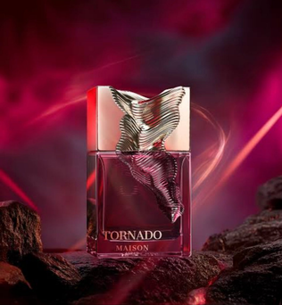 Tornado Maison Asrar 100ml Eau de Parfum Peach, Lychee, Davana, Saffron Cashmere, Incense, Osmanthus Tonka, Musk, Vanilla, Cedarwood