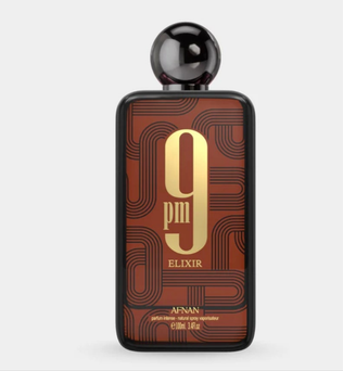 Afnan 9pm Elixir 100ml Parfum Intense oriental spicy cardamom nutmeg leather lavandin vanilla patchouli perfume