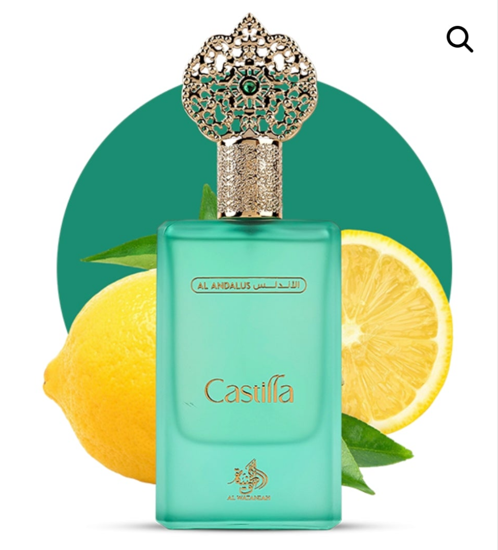 Castilla 100ml Eau de Parfum citrus blackcurrent Pear geranium cardamom sandlewood gourmand accord vanilla cedarwood