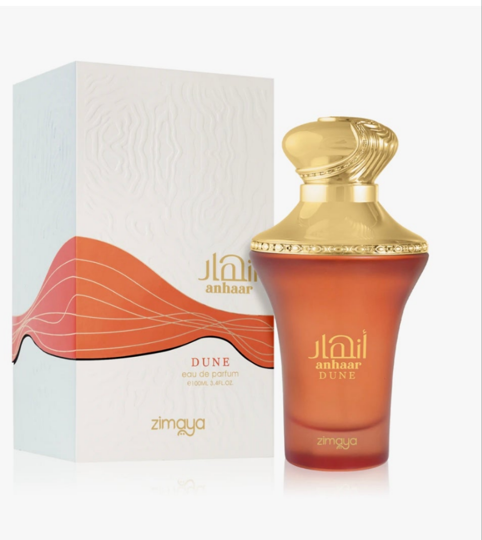 Anhaar Dune by Zimaya 100ml Eau de Parfum vanilla caramel coconut lemon Ambergris musk perfume fragrance