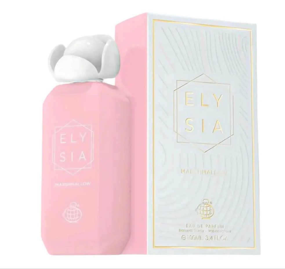 Elysia Marshmallow 100ml Eau de Parfum freesia lemon Nectarine Blossom apple marshmallow strawberry coconut orange blossom Whipped cream sugar vanilla musk raspberry ambroxan