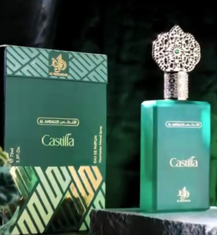 Castilla 100ml Eau de Parfum citrus blackcurrent Pear geranium cardamom sandlewood gourmand accord vanilla cedarwood