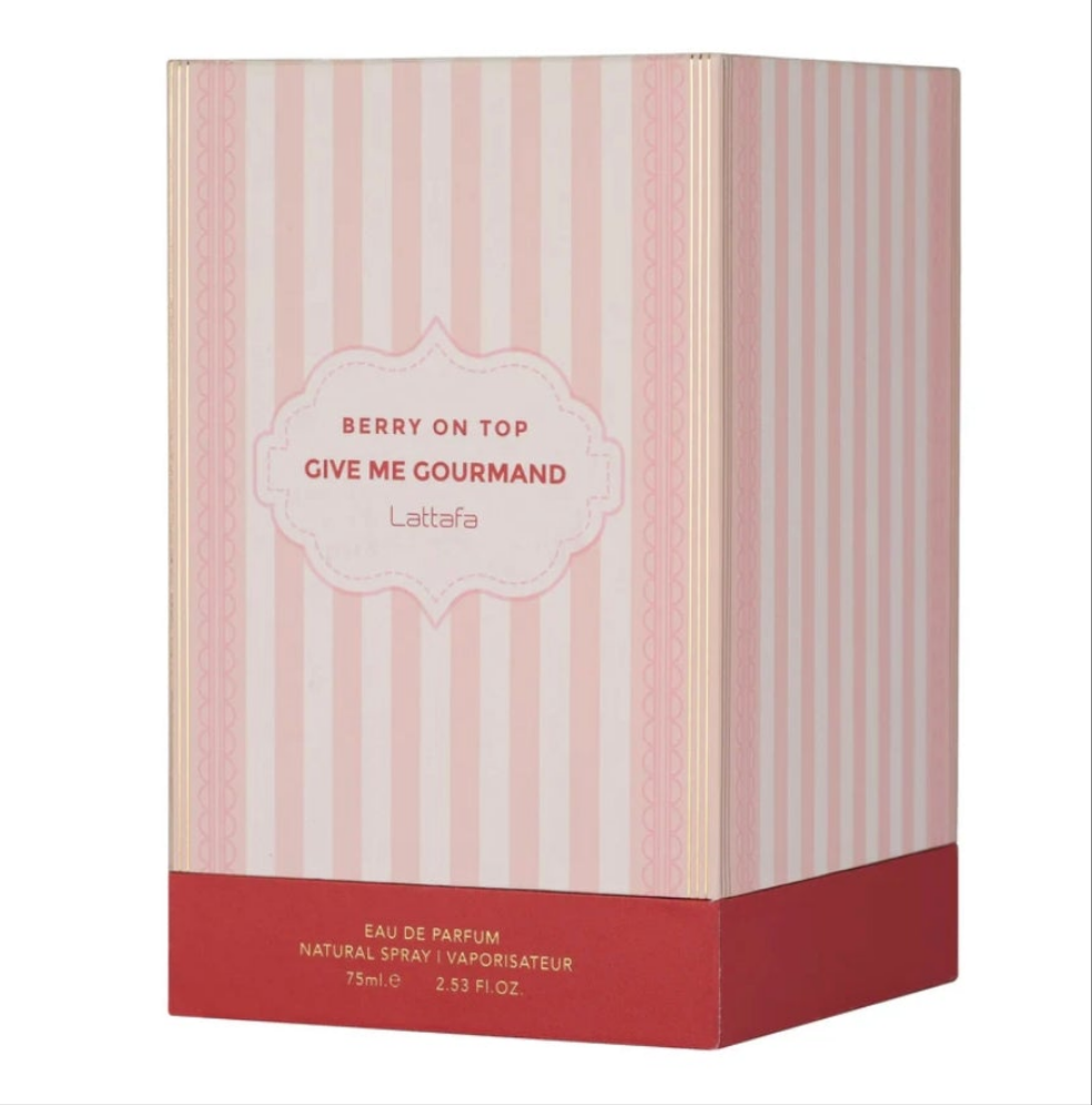 Berry on Top 75ml Eau de Parfum by Lattafa Give me Gourmand Collection