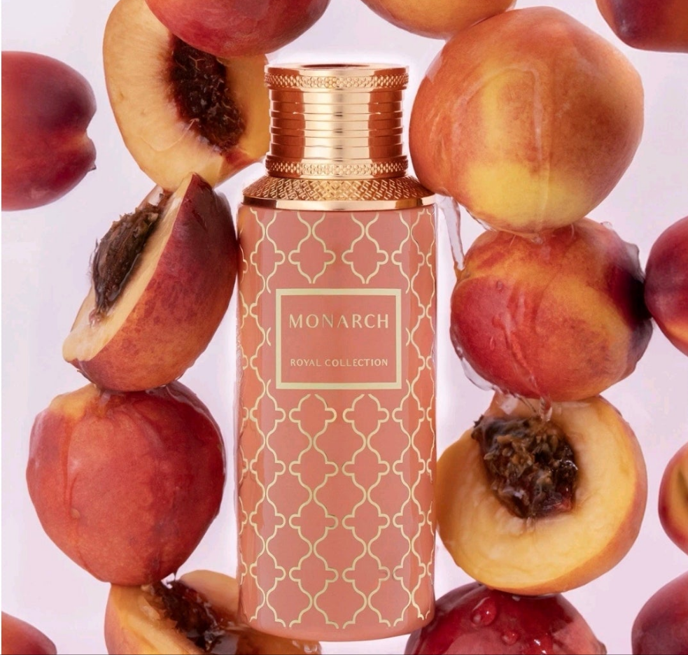 Monarch by Maison Asrar 100ml Eau de Parfum Cardamom, Peach, Cinnamon Jasmine, Milk, Coconut Heliotrope, Patchouli, Musk