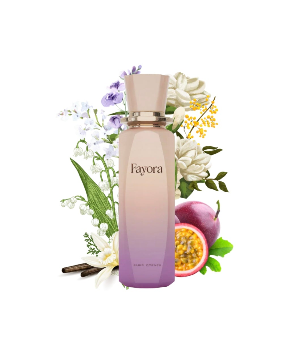 Fayora 100ml Eau de Parfum passion fruit orris jasmine lily of the valley violet sandlewood cedar vanilla musk
