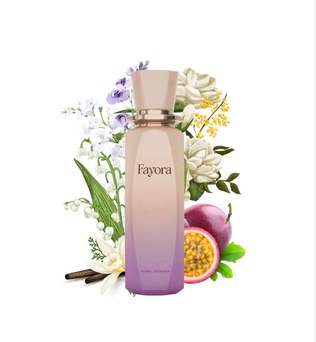 Fayora 100ml Eau de Parfum passion fruit orris jasmine lily of the valley violet sandlewood cedar vanilla musk