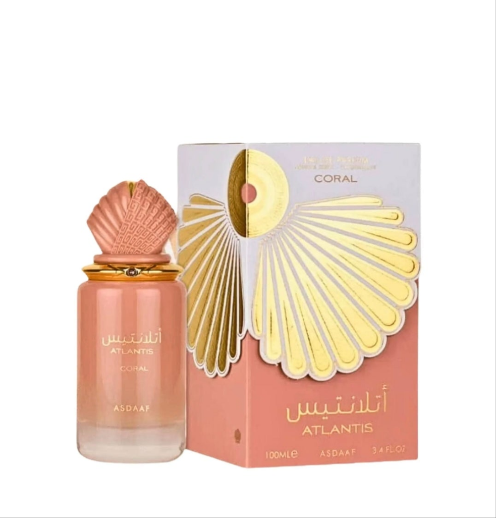 Atlantis Coral by Asdaaf 100ml Eau de Parfum marine citrus peach vanilla musk perfume