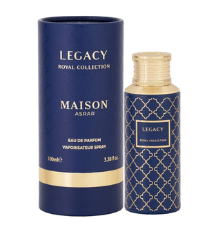 Legacy Maison Asrar 100ml Eau de Parfum Ginger Pear Bergamot Orange Blossom Jasmine Woody Vanilla Musk Amber