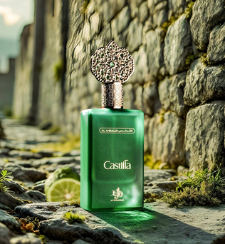 Castilla 100ml Eau de Parfum citrus blackcurrent Pear geranium cardamom sandlewood gourmand accord vanilla cedarwood