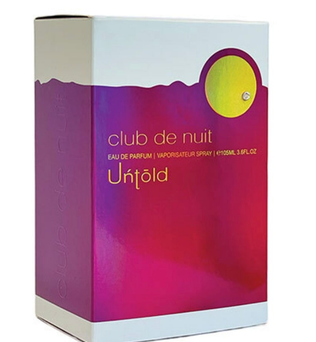 Club de Nuit Untold 105ml Eau de Parfum Saffron Jasmine Ambergris amberwood fir Resin cedar unisex perfume