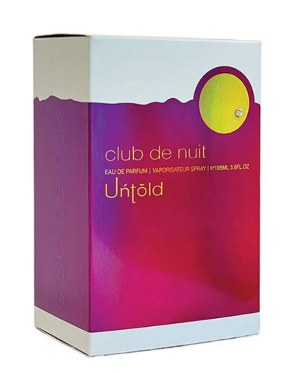 Club de Nuit Untold 105ml Eau de Parfum Saffron Jasmine Ambergris amberwood fir Resin cedar unisex perfume