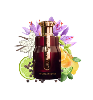 LUEUR D’ESPOIR Arena Intense 100ml Eau de Parfum Bergamot saffron pepper Pear elemi rose amber musk sandlewood vanilla patchouli