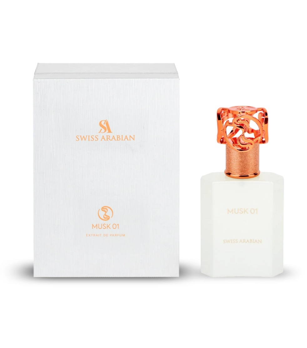 Musk 01 50ml Eau de Parfum Bergamot pink pepper elemi orange blossom lily musk tonka vanilla sandlewood perfume