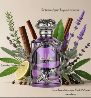 Habik for men 100ml Eau de Parfum warm spicy aromatic woody cardamom pepper artemisia sage lavender cinnamon sandlewood patchouli tonka amber musk